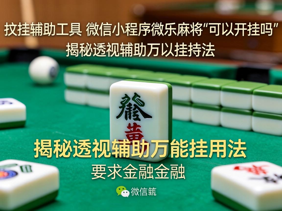 微信小程序微乐麻将可以开挂吗