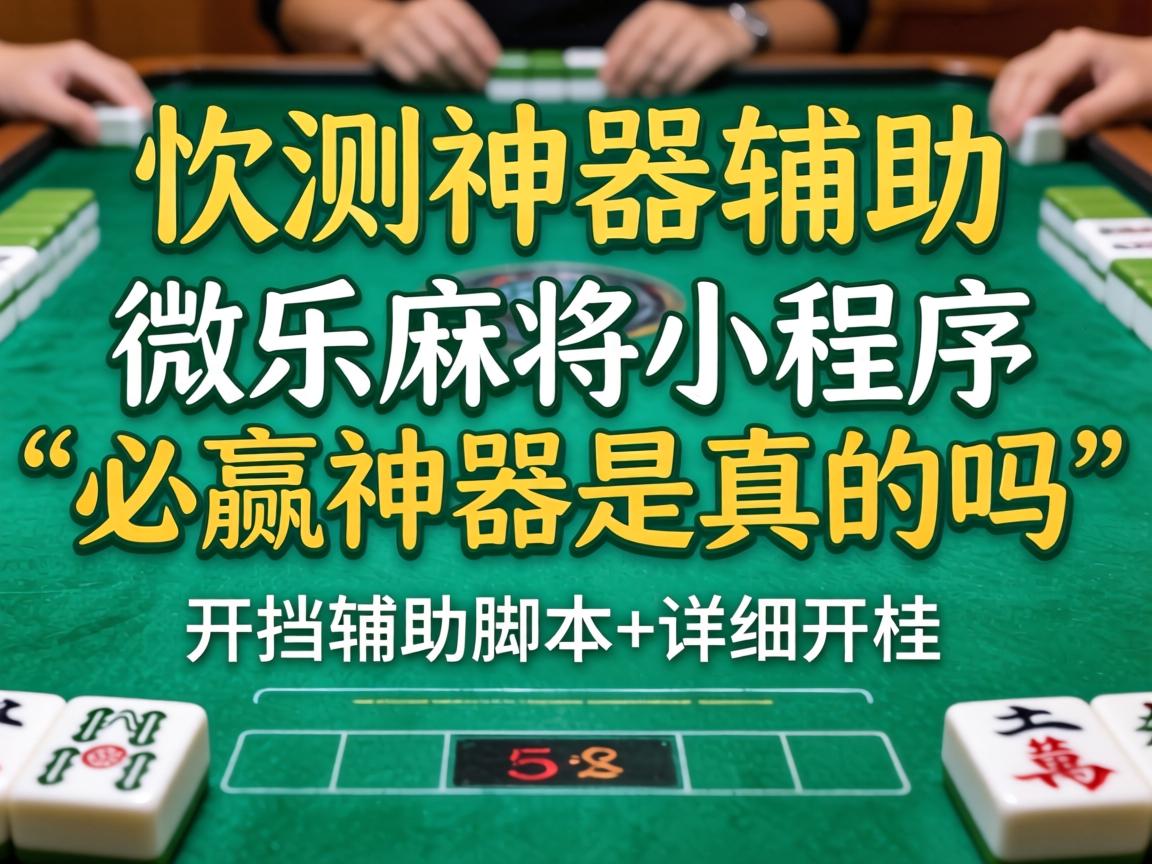 微乐麻将小程序必赢神器是真的吗