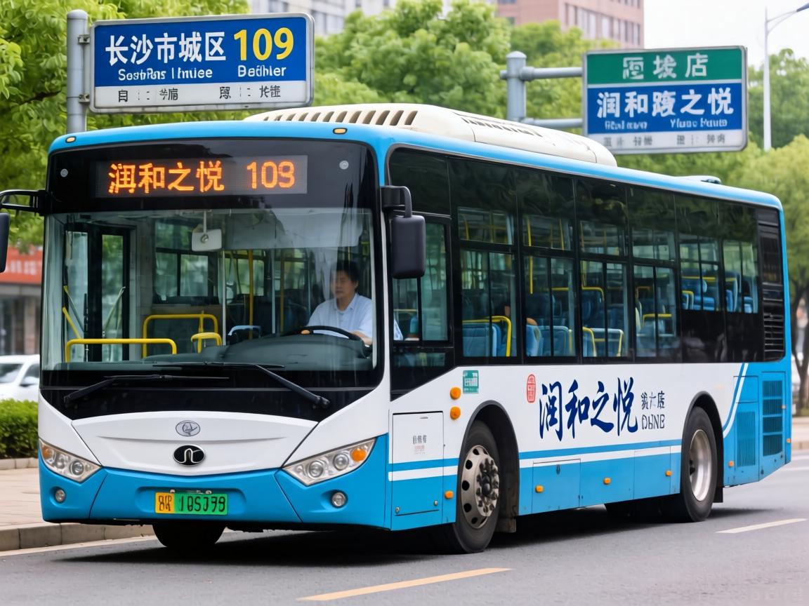 长沙市望城区润和之悦公交车109路各站点