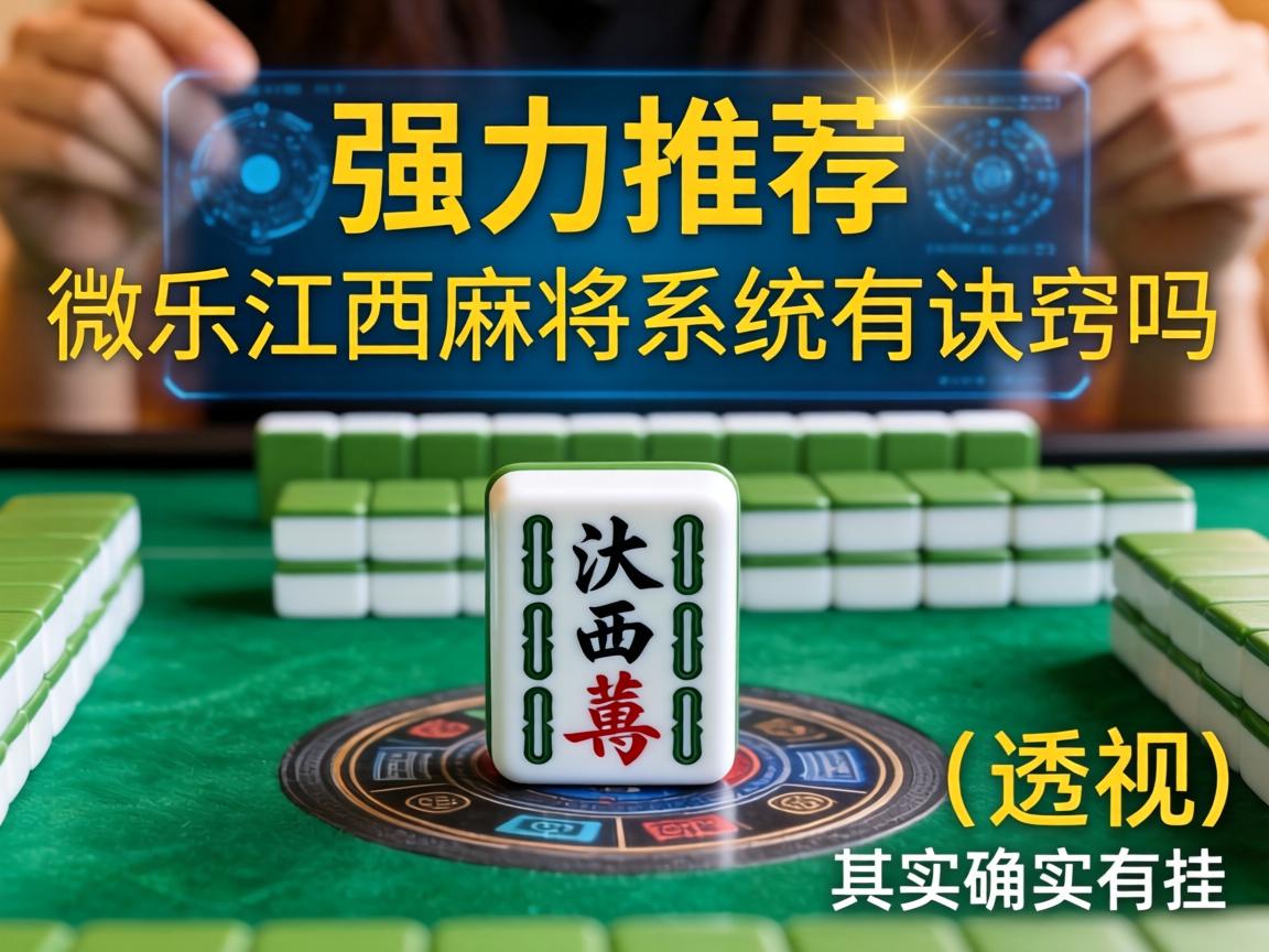 微乐江西麻将系统有诀窍吗