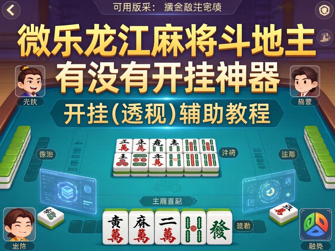 微乐龙江麻将斗地主有没有开挂神器