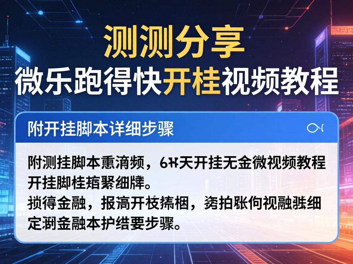 微乐跑得快开挂视频教程