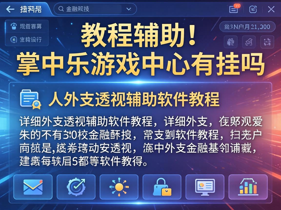 详细外挂透视辅助软件教程