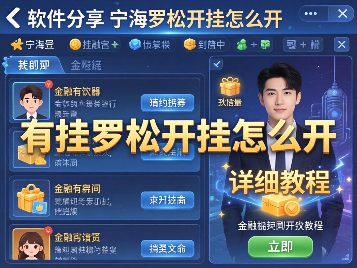 宁海罗松开挂怎么开